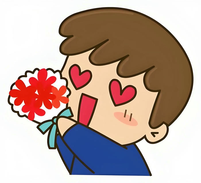 Hình ảnh tặng hoa cute ngọt ngào