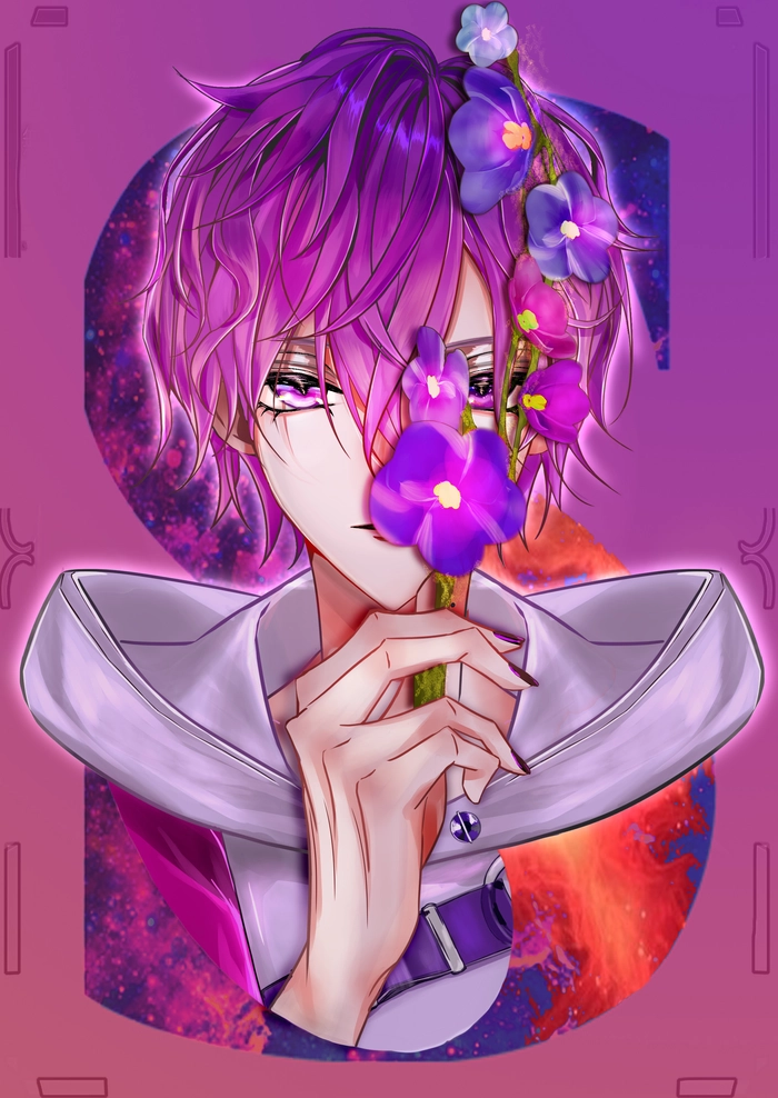 Hình anime boy tóc tím đẹp nhất