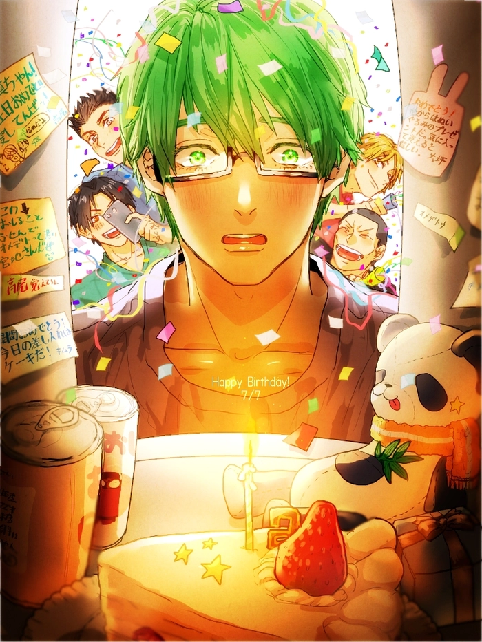 Hình anime boy tóc xanh lá