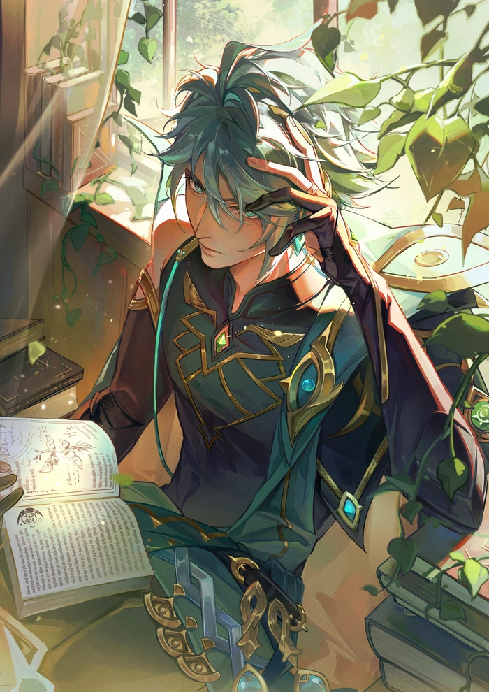 Hình anime boy tóc xanh lạnh lùng