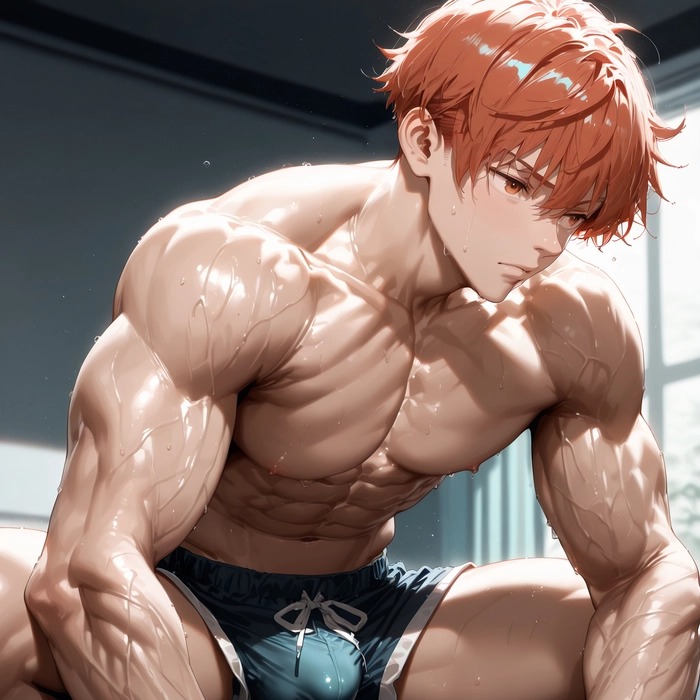 Hình anime nam tóc cam nổi bật