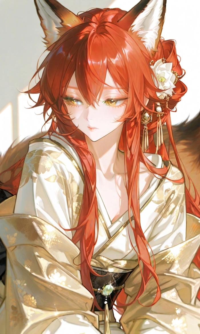 Hình anime nữ tóc đỏ đẹp như tranh