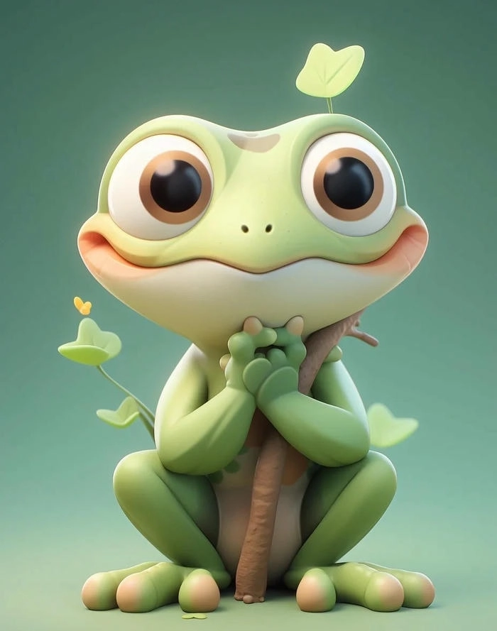 Hình con ếch cute cực thân thiện