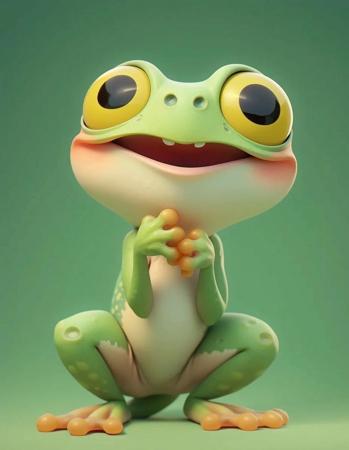 Hình con ếch cute trong sáng