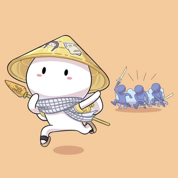 Hình nền Thỏ Bảy Màu ngầu hài hước
