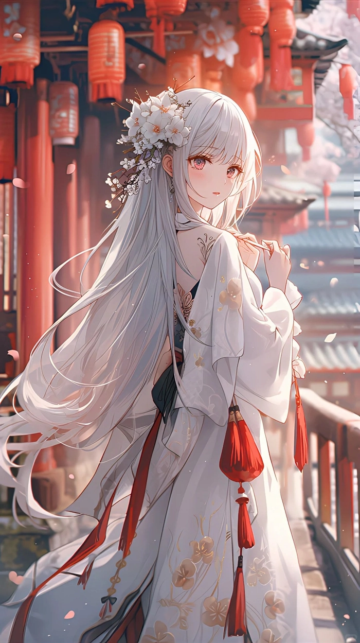 Hình nền anime cô gái xinh dễ thương