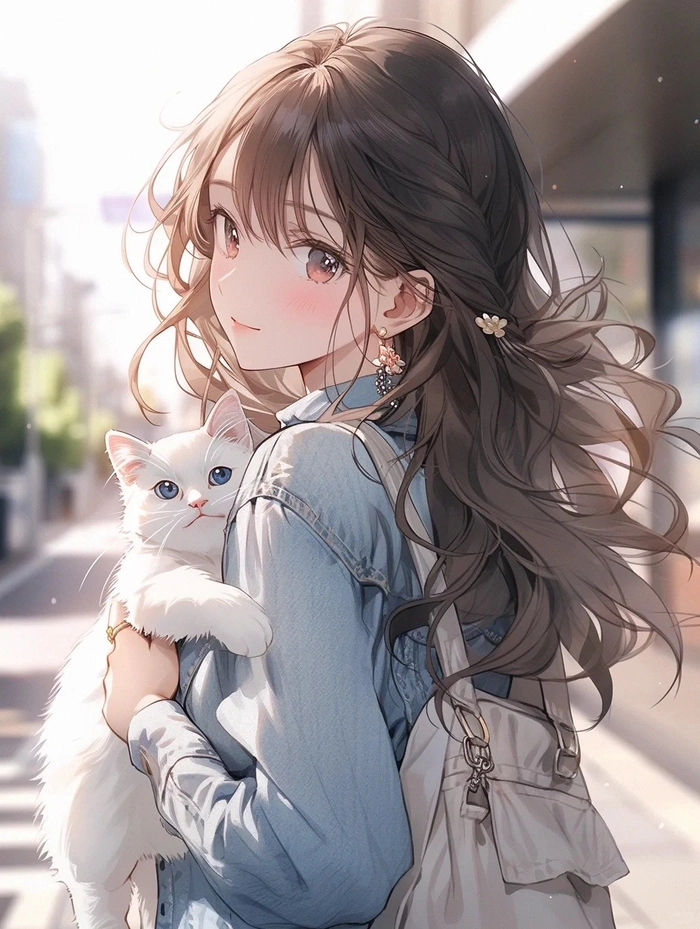 Hình nền anime gái xinh cuốn hút