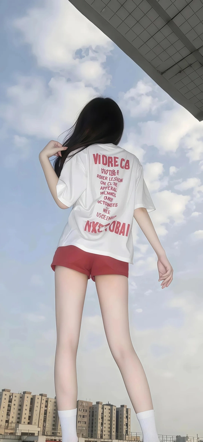 Hình nền cô gái quay lưng anime đáng yêu