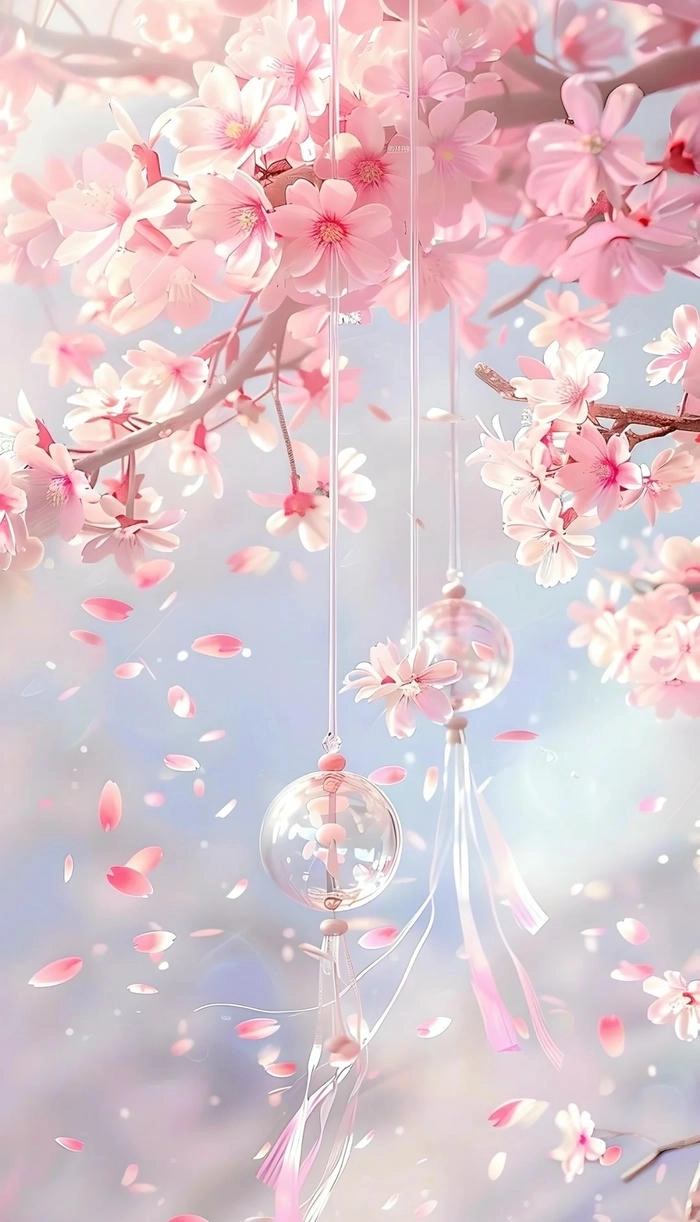 Hình nền hoa anh đào cute ngọt ngào