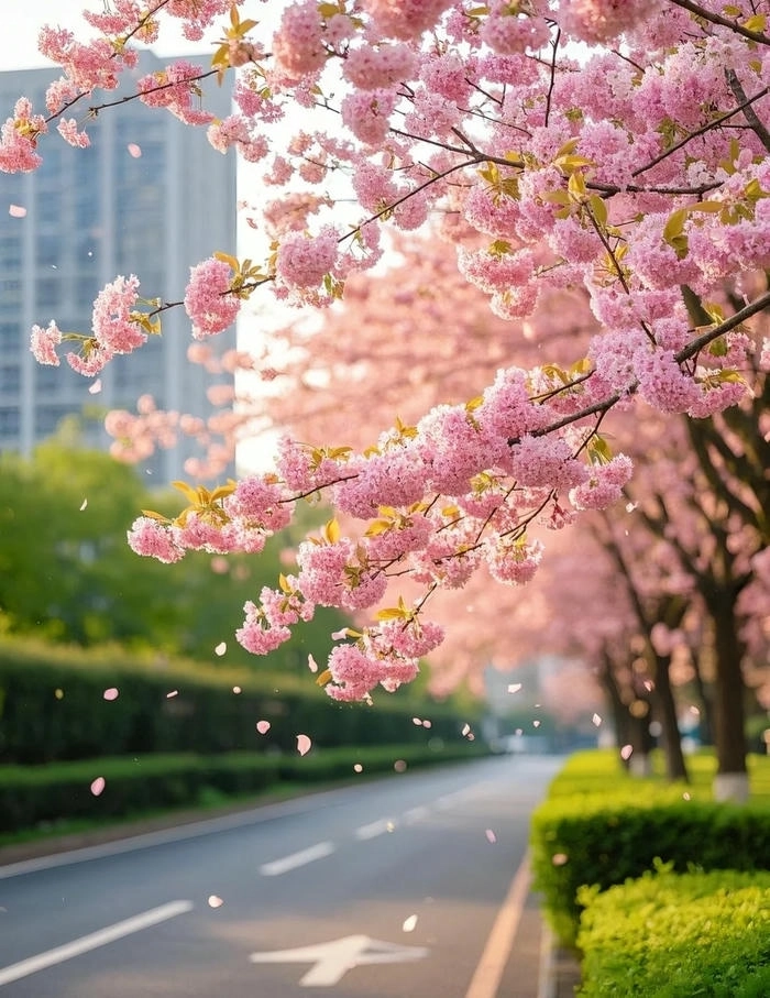 Hình nền hoa anh đào cute nhẹ nhàng