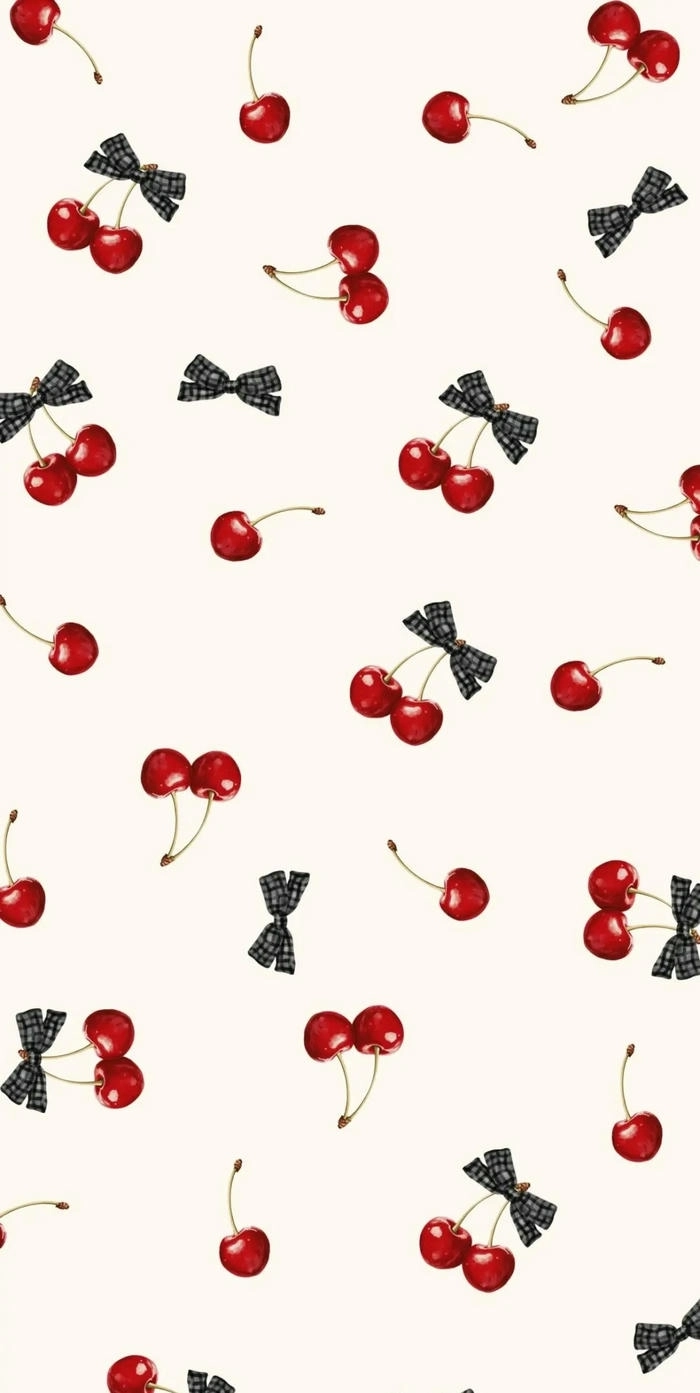 Hình nền quả anh đào cute mềm mại