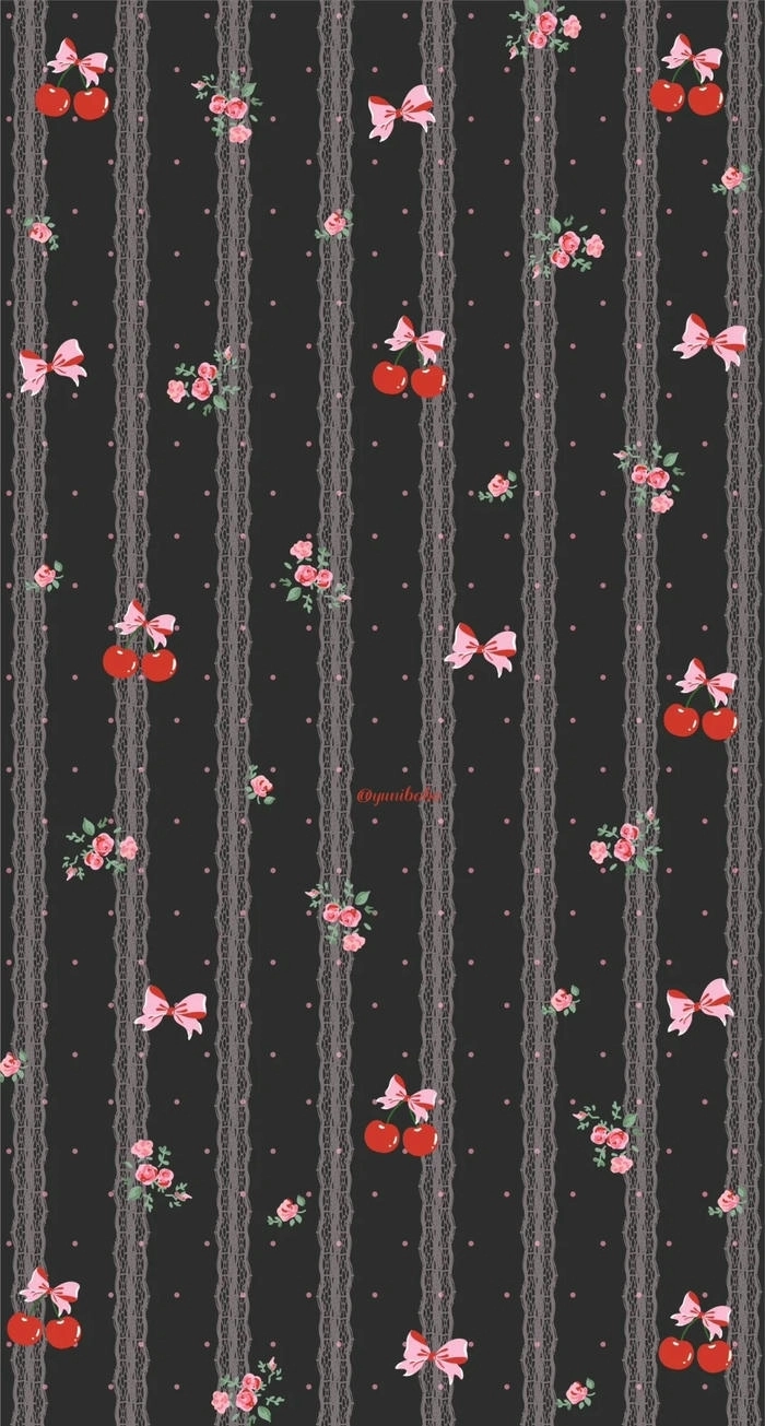 Hình nền quả anh đào cute nhẹ nhàng