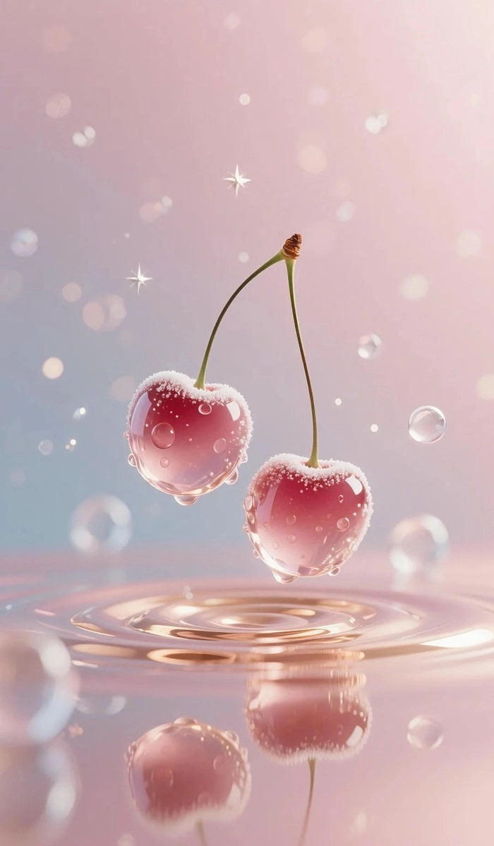 Hình quả anh đào cute trong sáng