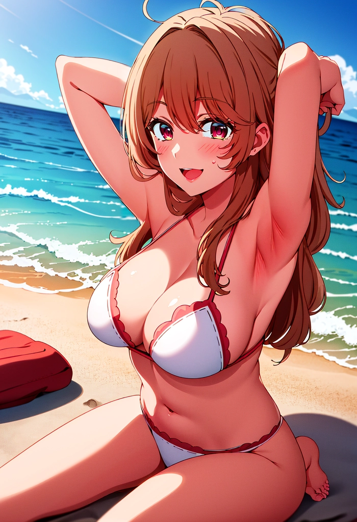 Miyako Saitou với nụ cười nhẹ
