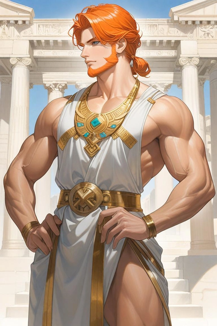 Nhân vật anime nam tóc cam ngầu