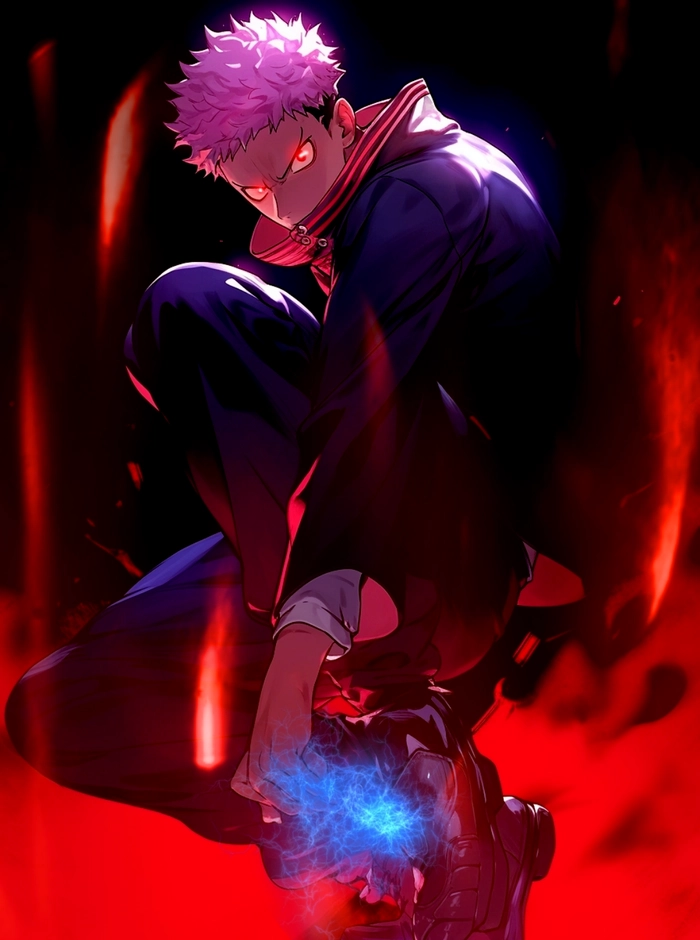 Nhân vật anime nam tóc tím ngầu chất