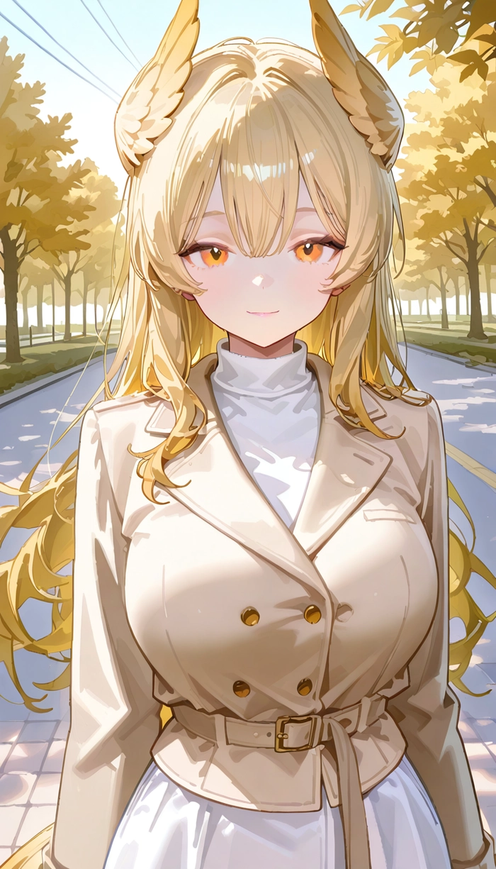 Nhân vật anime tóc vàng nữ xinh