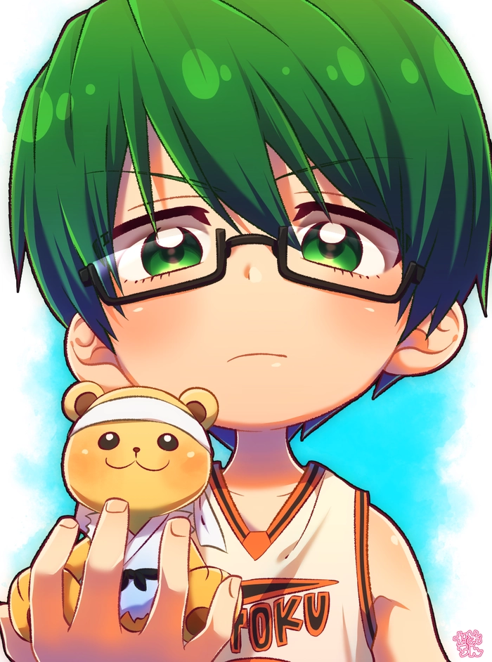 Nhân vật anime tóc xanh lá nam