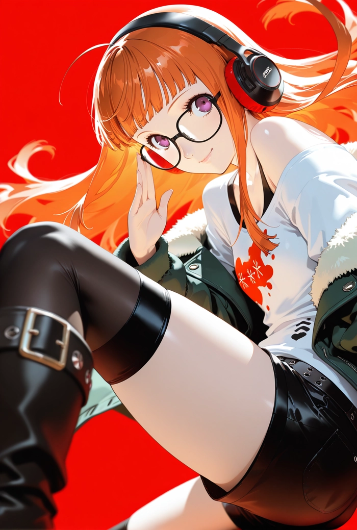 Nhân vật nữ anime tóc cam đẹp rạng ngời