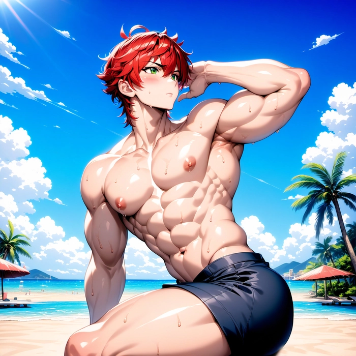 Nhân vật tóc đỏ anime nam