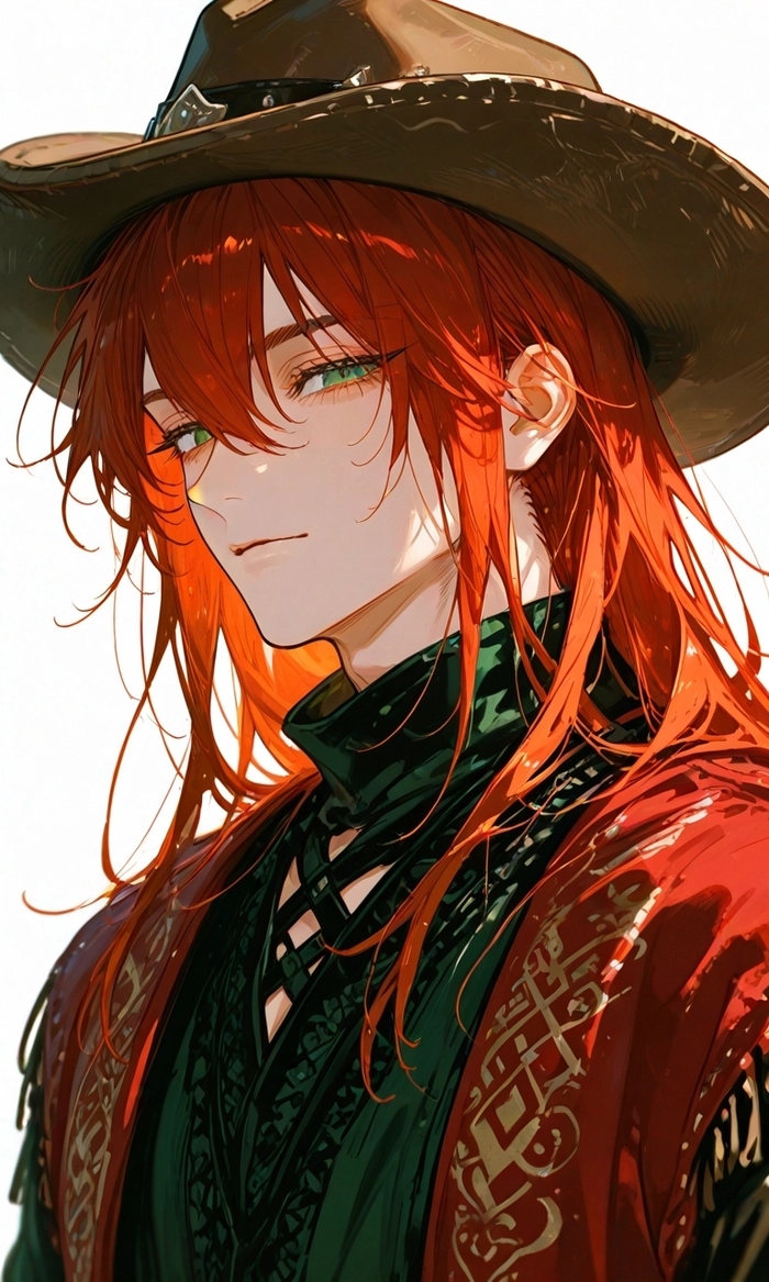 Trai anime tóc đỏ ngầu đẹp