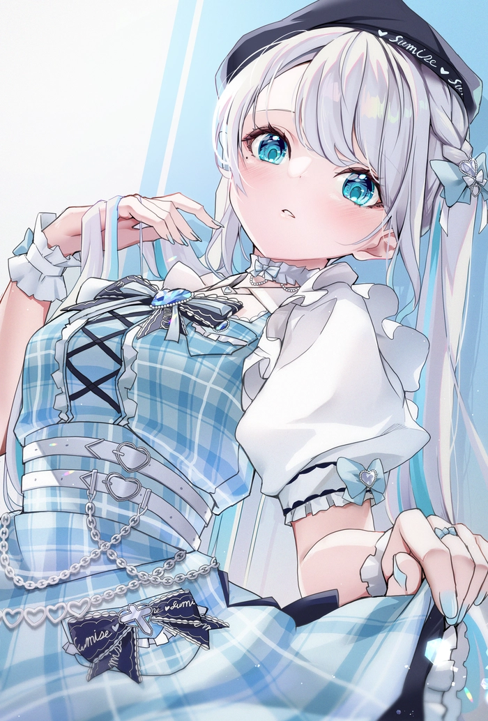 Ảnh Anime girl tóc xám