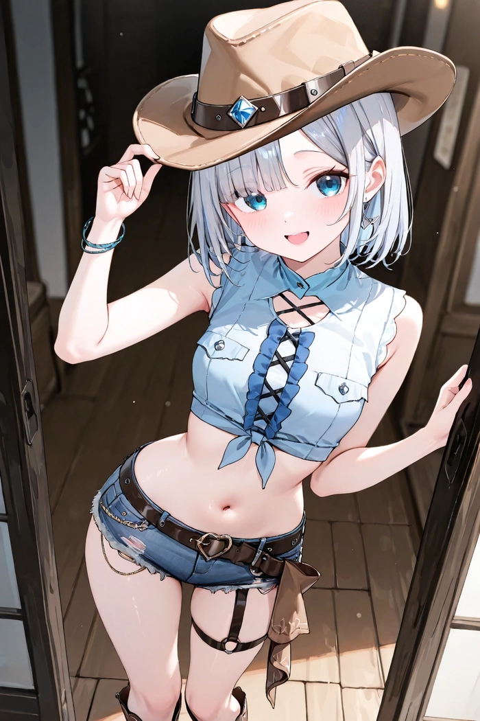 Ảnh Anime nữ tóc xám đáng yêu