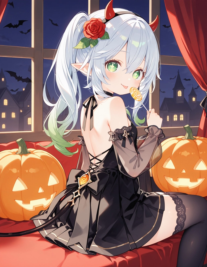 Ảnh Anime nữ tóc xám tinh tế