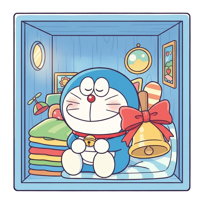 Ảnh Doraemon chibi cute dễ thương