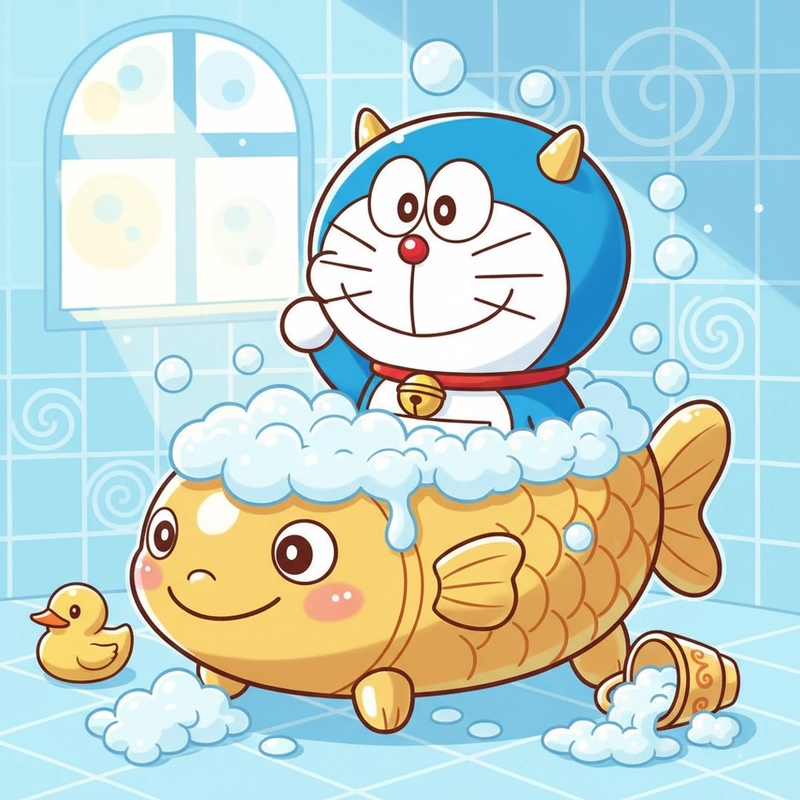 Ảnh Doraemon chibi đáng yêu
