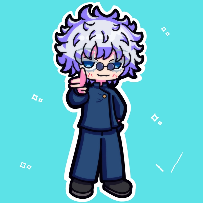 Ảnh Gojo Satoru chibi hoạt hình