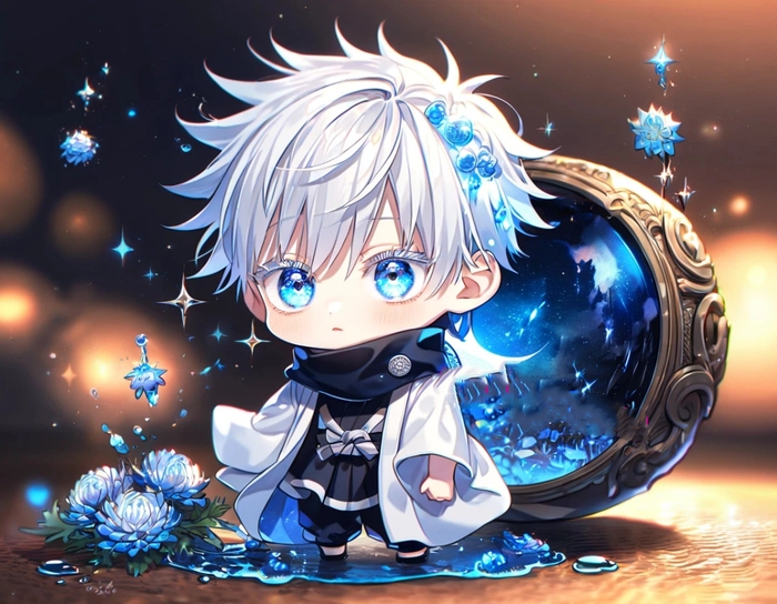 Ảnh Gojo Satoru chibi ngầu