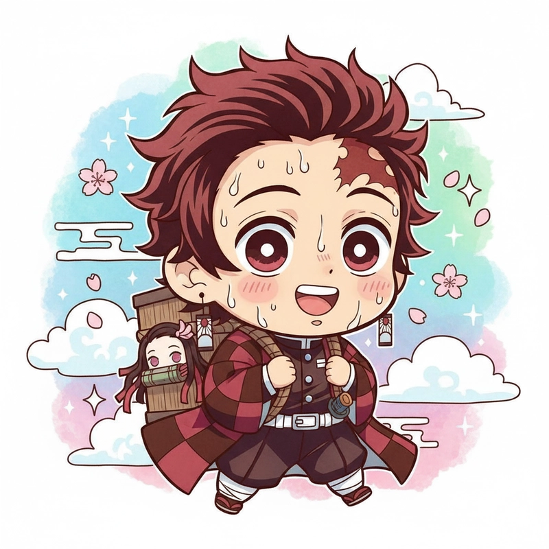 Ảnh Kimetsu no Yaiba chibi ngộ nghĩnh
