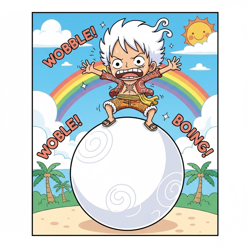 Ảnh Luffy chibi cute đáng yêu