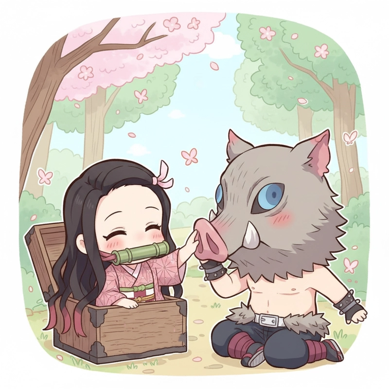 Ảnh Thanh gươm Diệt quỷ chibi cute