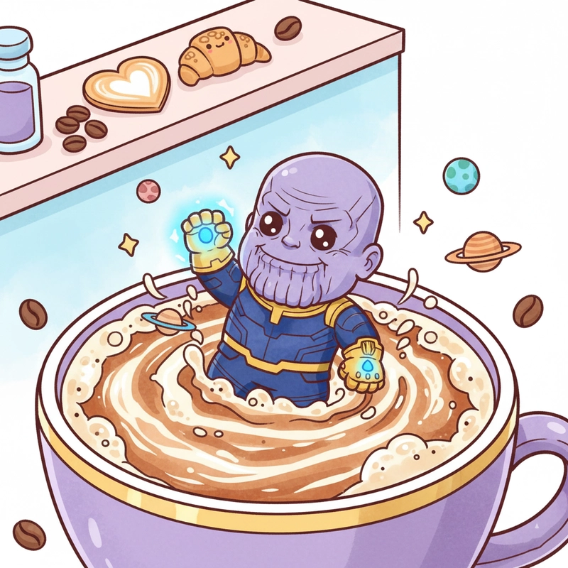 Ảnh Thanos Marvel chibi vui nhộn tinh tế