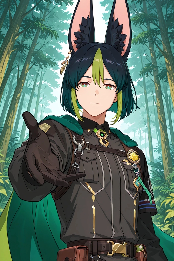 Ảnh Tighnari Genshin biểu cảm ngầu