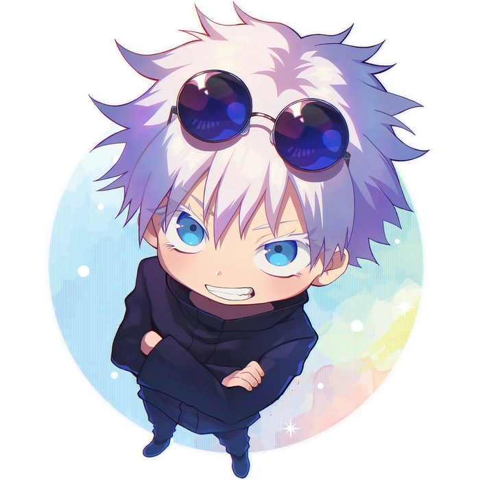 Ảnh anime Gojo chibi cool ngầu