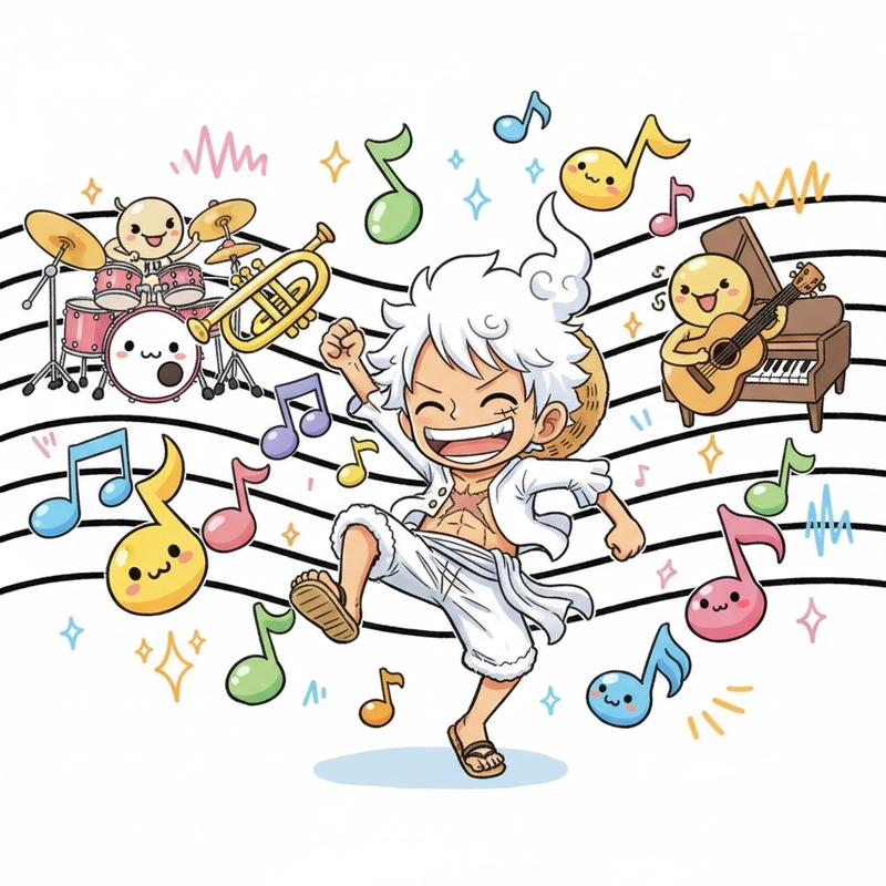 Ảnh anime One Piece Luffy chibi