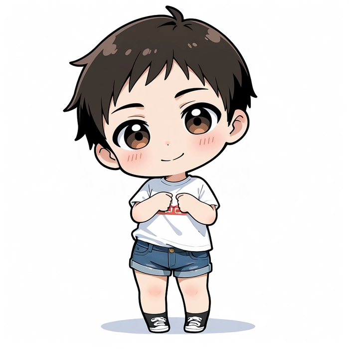 Ảnh anime boy chibi cute tinh nghịch