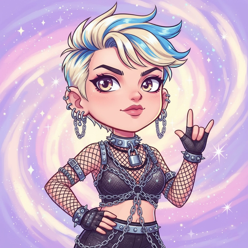 Ảnh anime nữ chibi ngầu mạnh mẽ