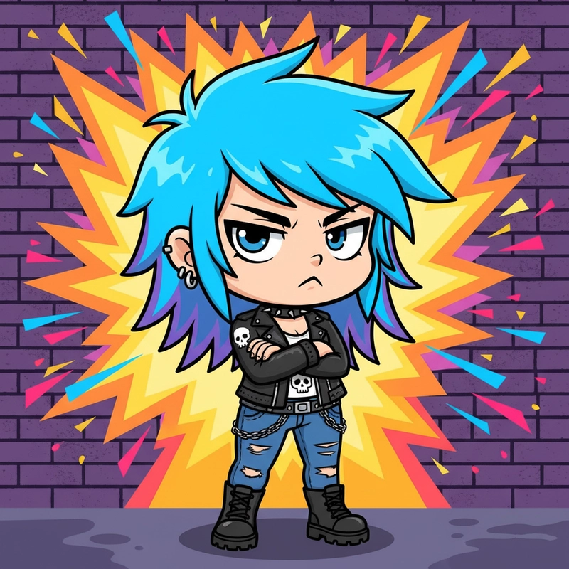 Ảnh anime nữ ngầu chibi sắc sảo