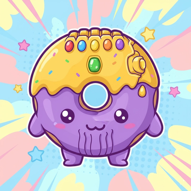 Ảnh chibi Thanos Marvel ngộ nghĩnh