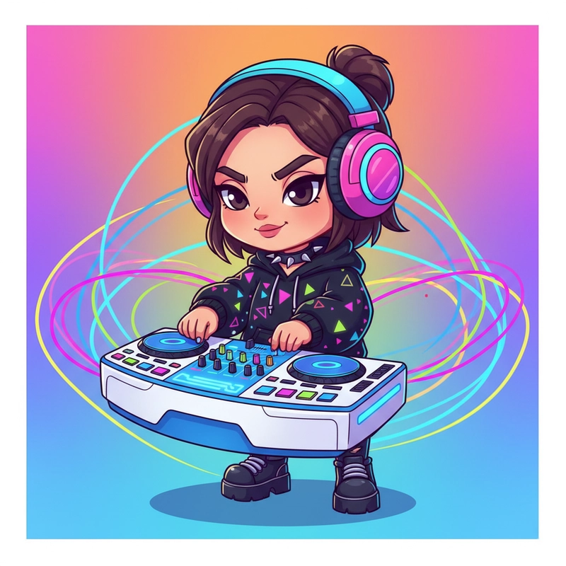 Ảnh chibi ngầu nữ phong cách