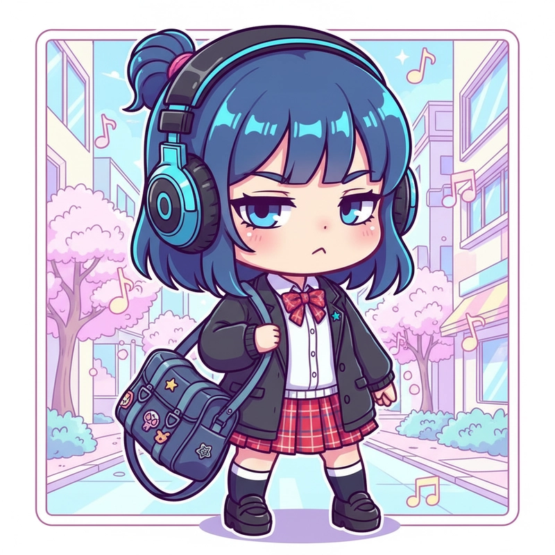 Ảnh chibi nữ ngầu phong cách