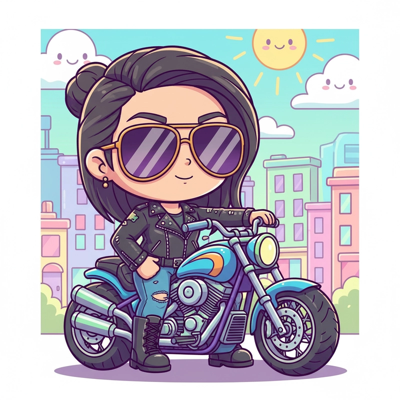 Ảnh chibi nữ ngầu sắc lạnh