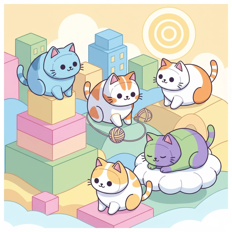 Ảnh con mèo chibi cute thu hút