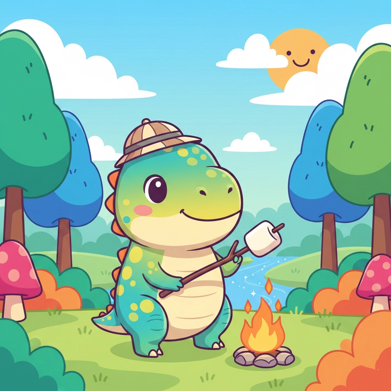 Ảnh khủng long chibi cute