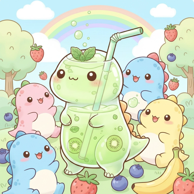 Ảnh khủng long chibi nổi bật