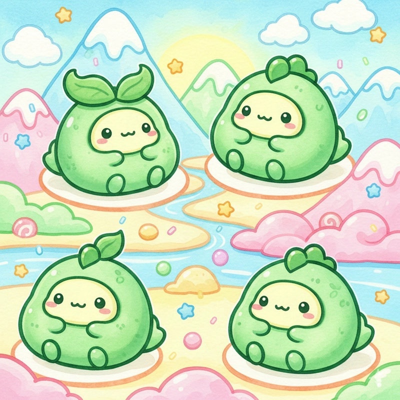 Ảnh khủng long cute chibi